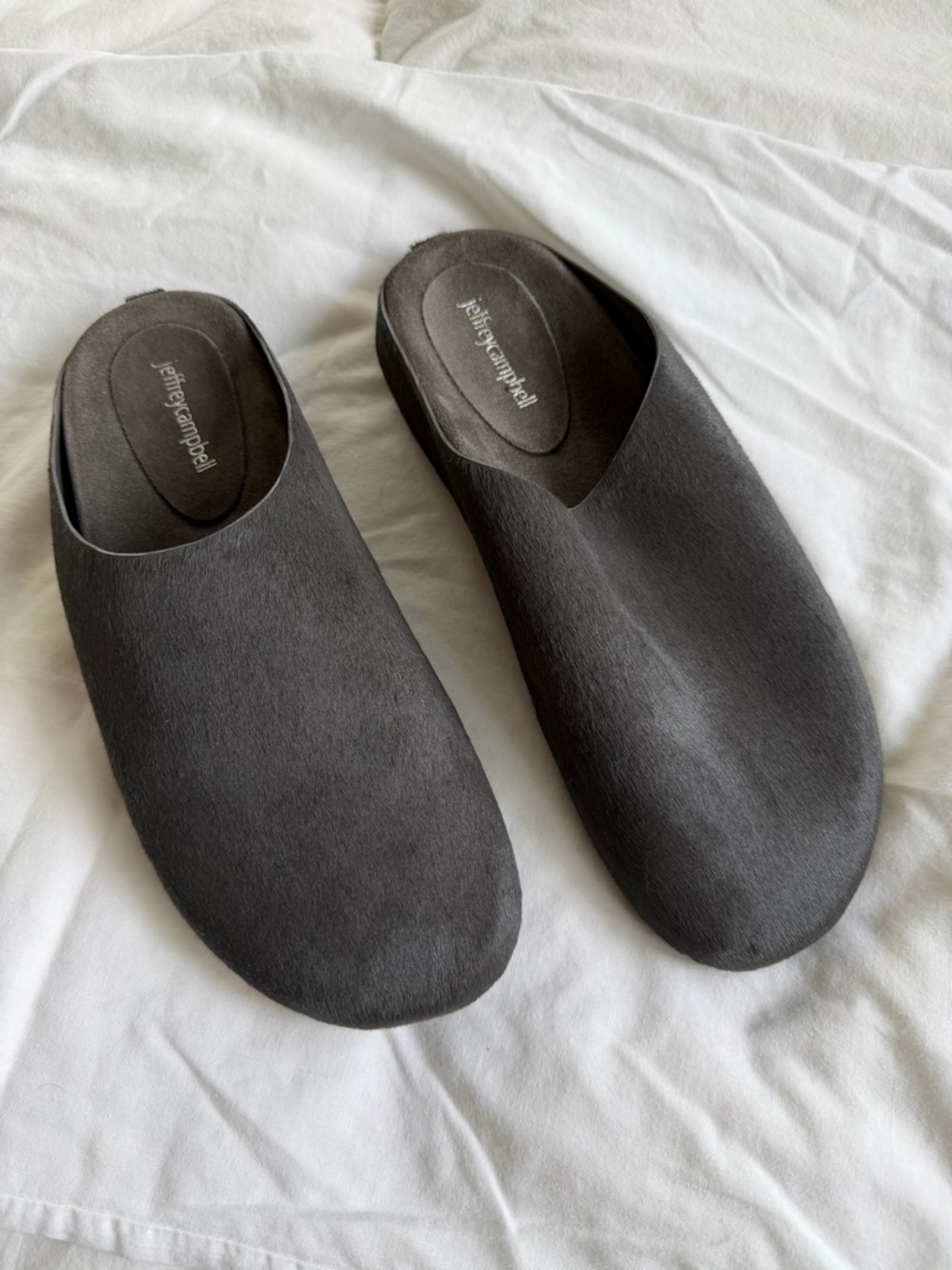 Jeffrey Campbell Black Minimalist Slip-On Mules - Picture 2 of 5